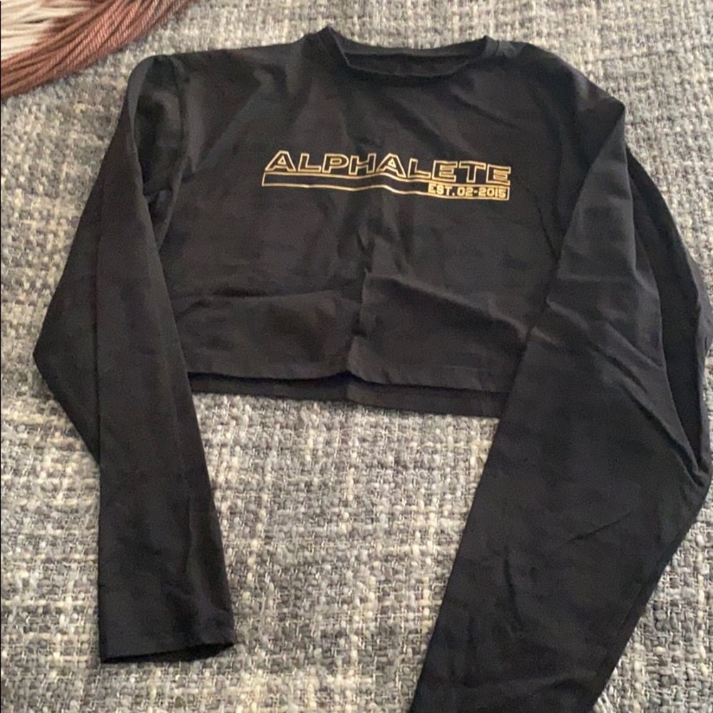 Alphalete long sleeve oversized crop brand new